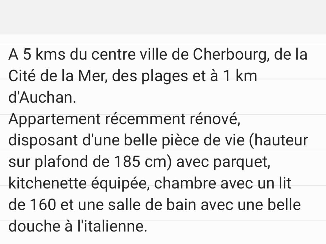 Appartament Bel Air Cherbourg-en-Cotentin Zewnętrze zdjęcie